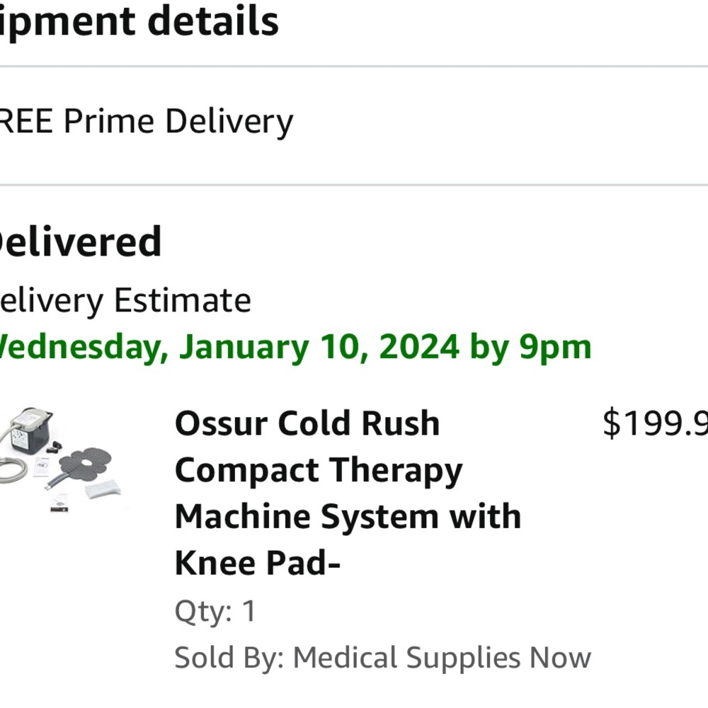 New, Ossur Cold rush compact Therapy Machine